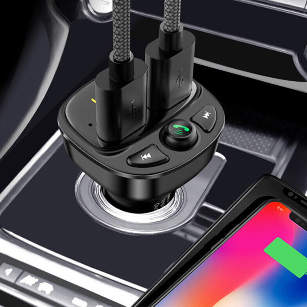 Car Phone Charger FM Transmitter Suitable for iPhone Samsung