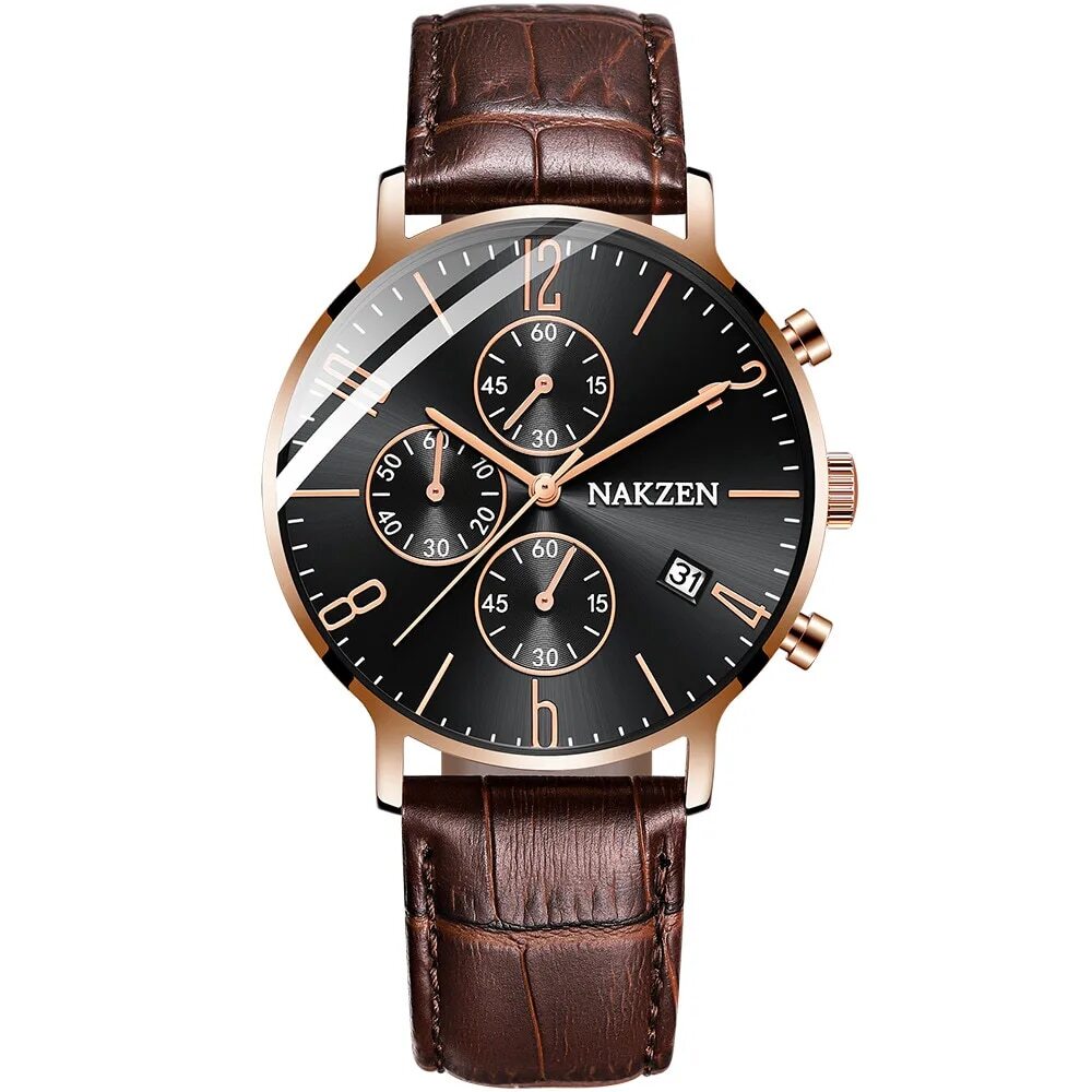 NAKZEN 2018 New Watches Men Luxury Brand Chronograph Man Sports Watches Waterproof Full Steel Quartz Watch Relogio Masculino 5056