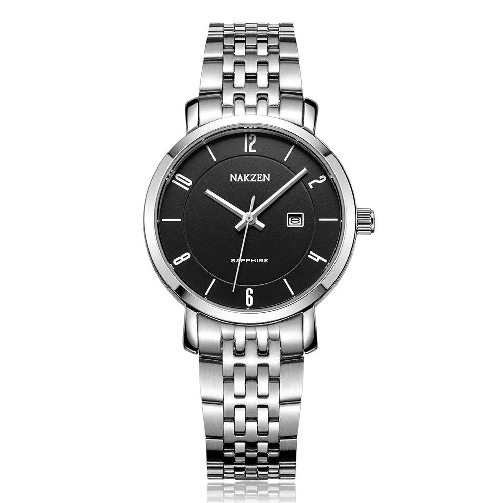 NAKZEN Luxury Tops Brand Women Quartz Wrist watch Ladies Full Steel Waterproof Watches Female Sapphire Designer Dress Watches 4033