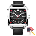 RUIMAS Men's Watches Luxury Automatic Mechanical Wrist Watches Calendar Sapphire Leather Chronograph for Man Reloj Hombre 6763