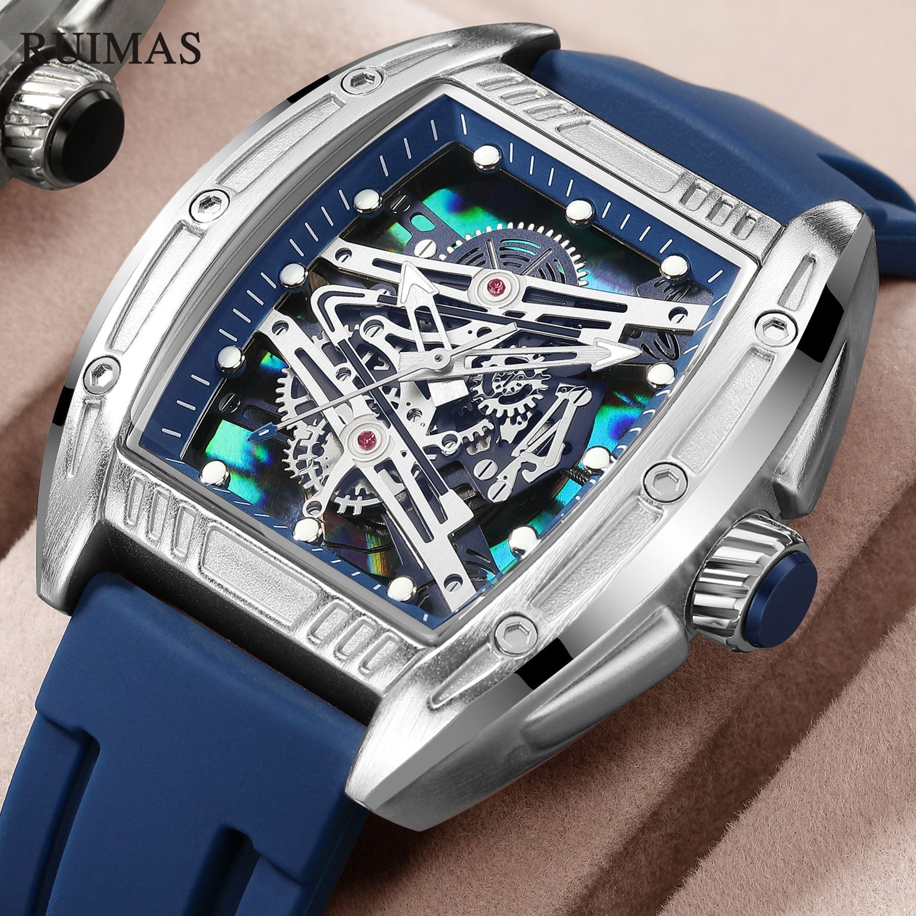 RUIMAS Fashion Military Quartz Watches Men Luxury Casual Sport Wrist Watches Waterproof Luminous Clock Large Dial Reloj Hombre 338