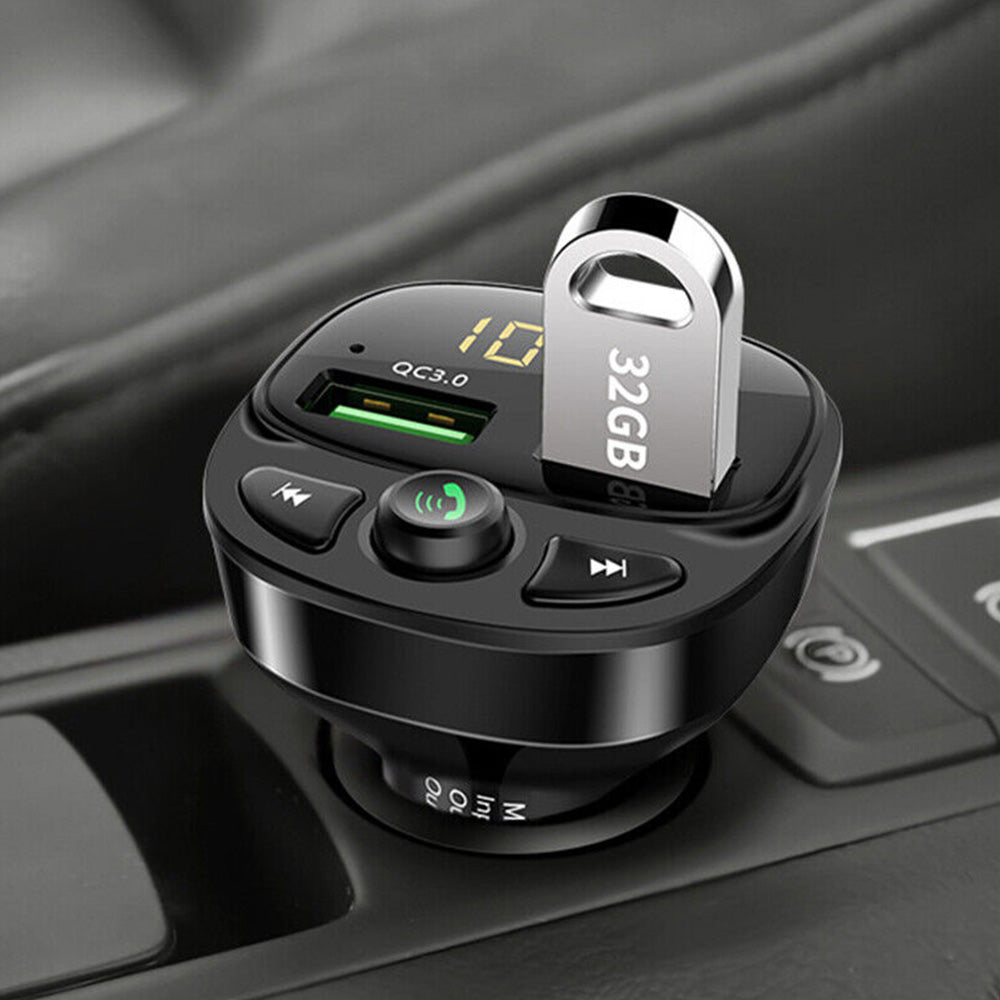 Car Phone Charger FM Transmitter Suitable for iPhone Samsung