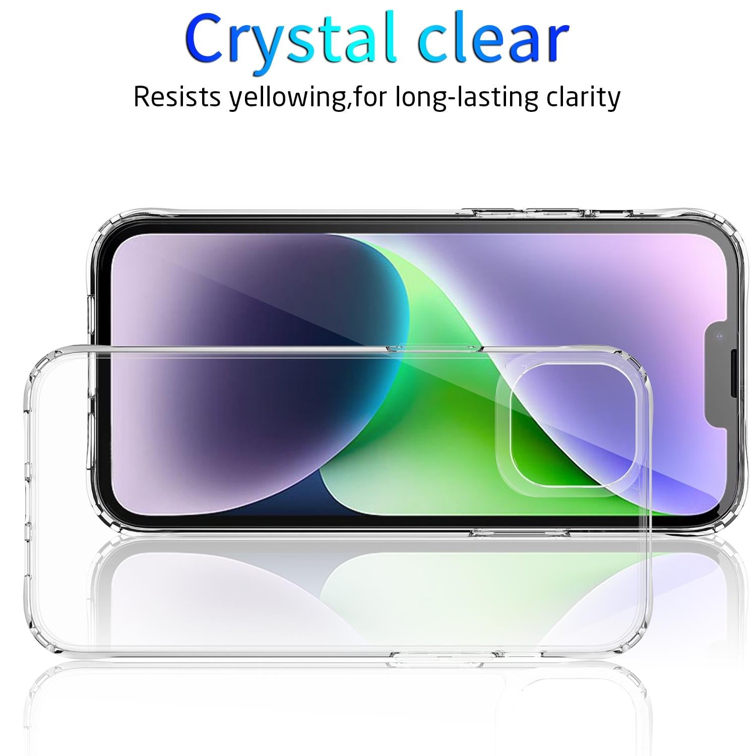 NNEIDS Acrylic Shockproof Phone Case For Iphone 15