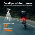 NNEOBA Smart Bicycle Radar Tail Light AI Brake Sensing Black