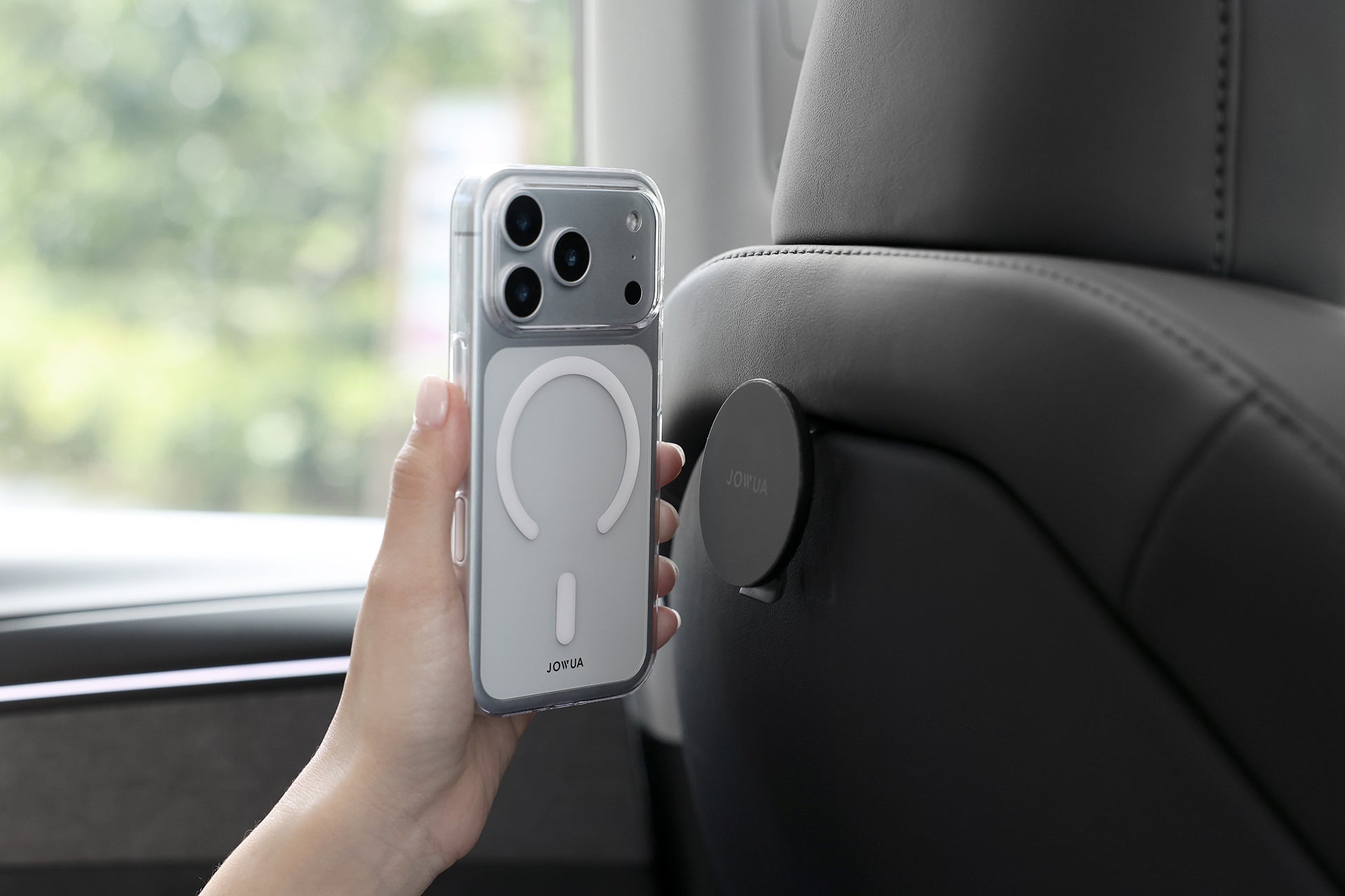 iPhone Case for Tesla Car Mount with MagSafe + Phone Tether Tab Set (iPhone 17 Series)