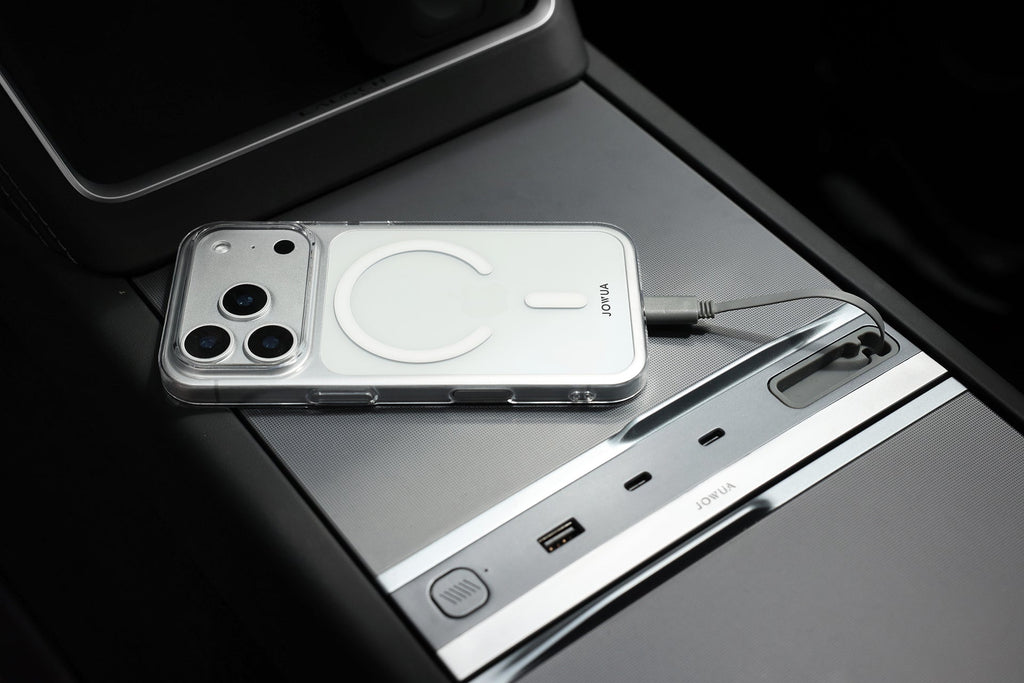 iPhone Case for Tesla Car Mount with MagSafe + Phone Tether Tab Set (iPhone 17 Series)