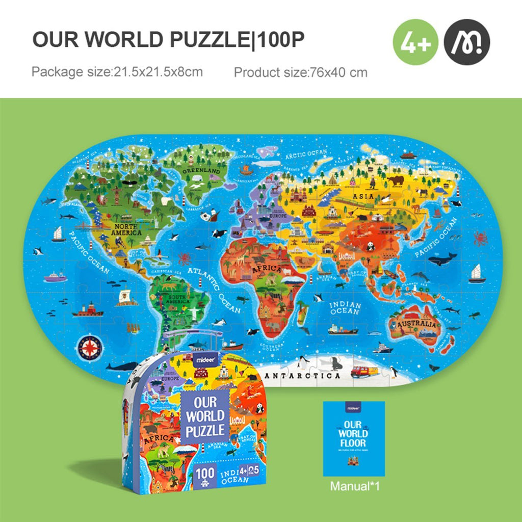 Our World 100pcs Puzzle Gift Box