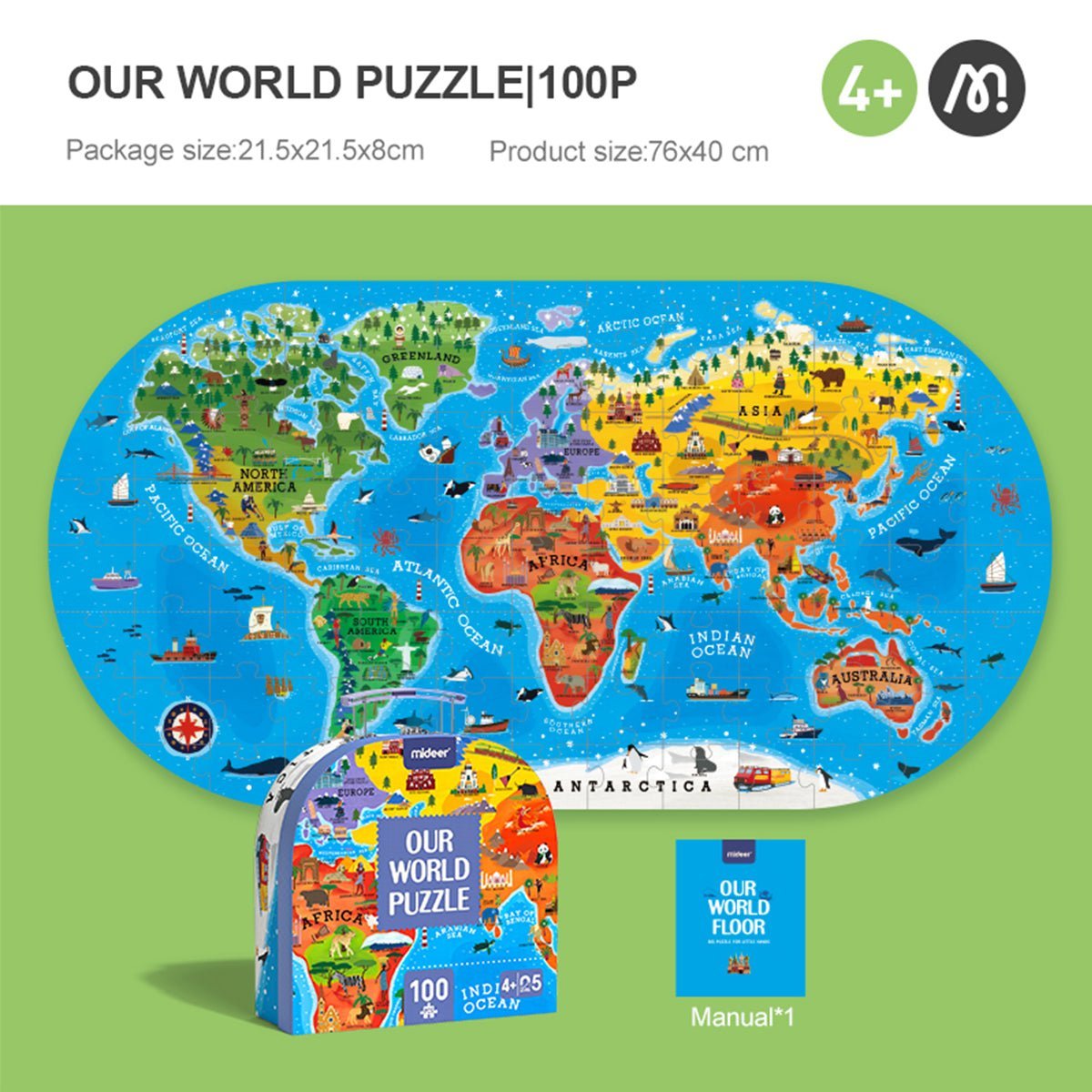 Our World 100pcs Puzzle Gift Box