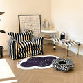 Playful Mind Striped Lazy Sofa Chair